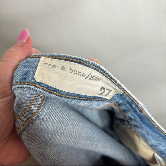 Rag & Bone Boyfriend Jean in Moss with Holes size 27 - Picture 7 of 12